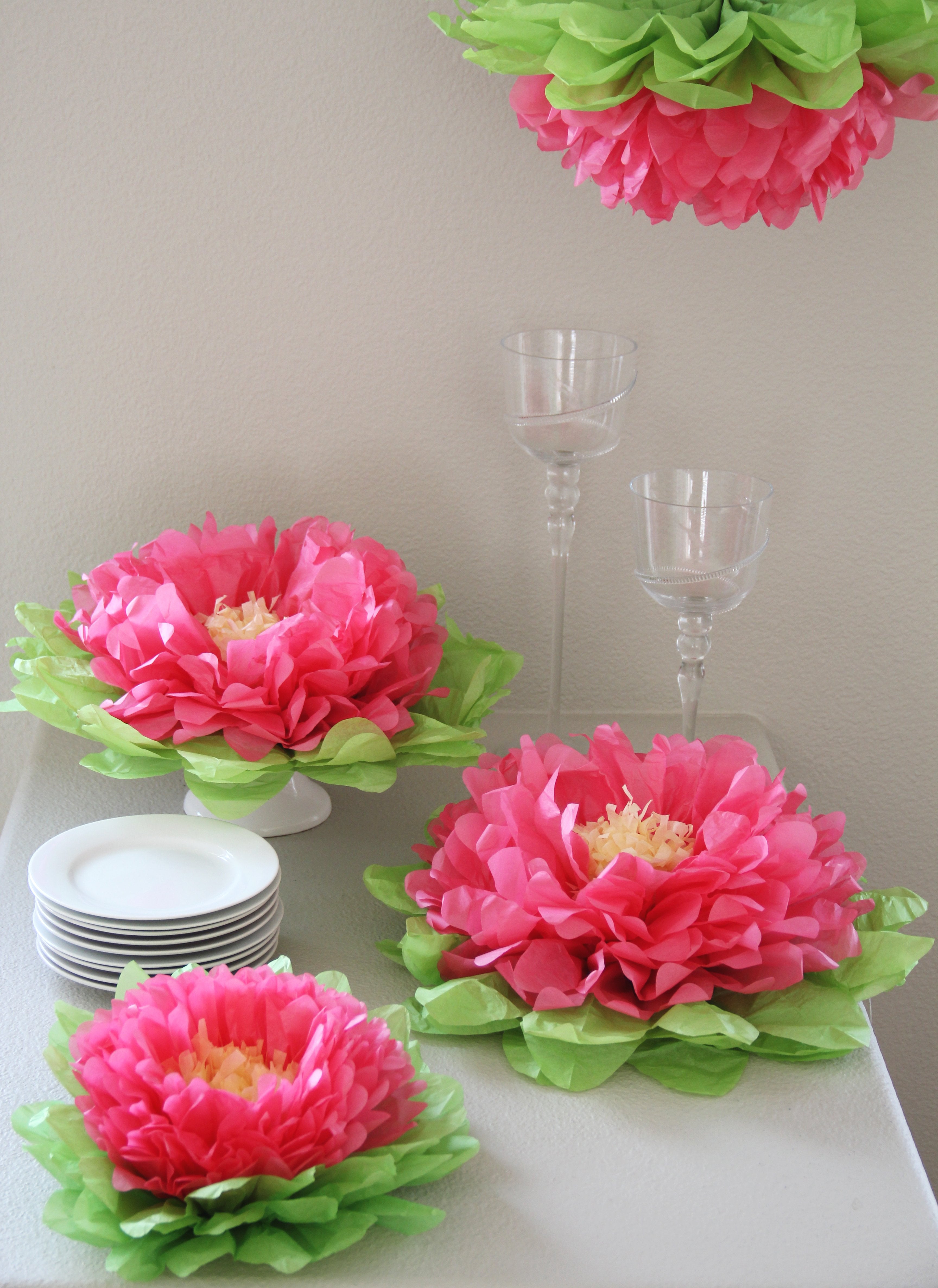 Paper Flower Set for Party Decor
