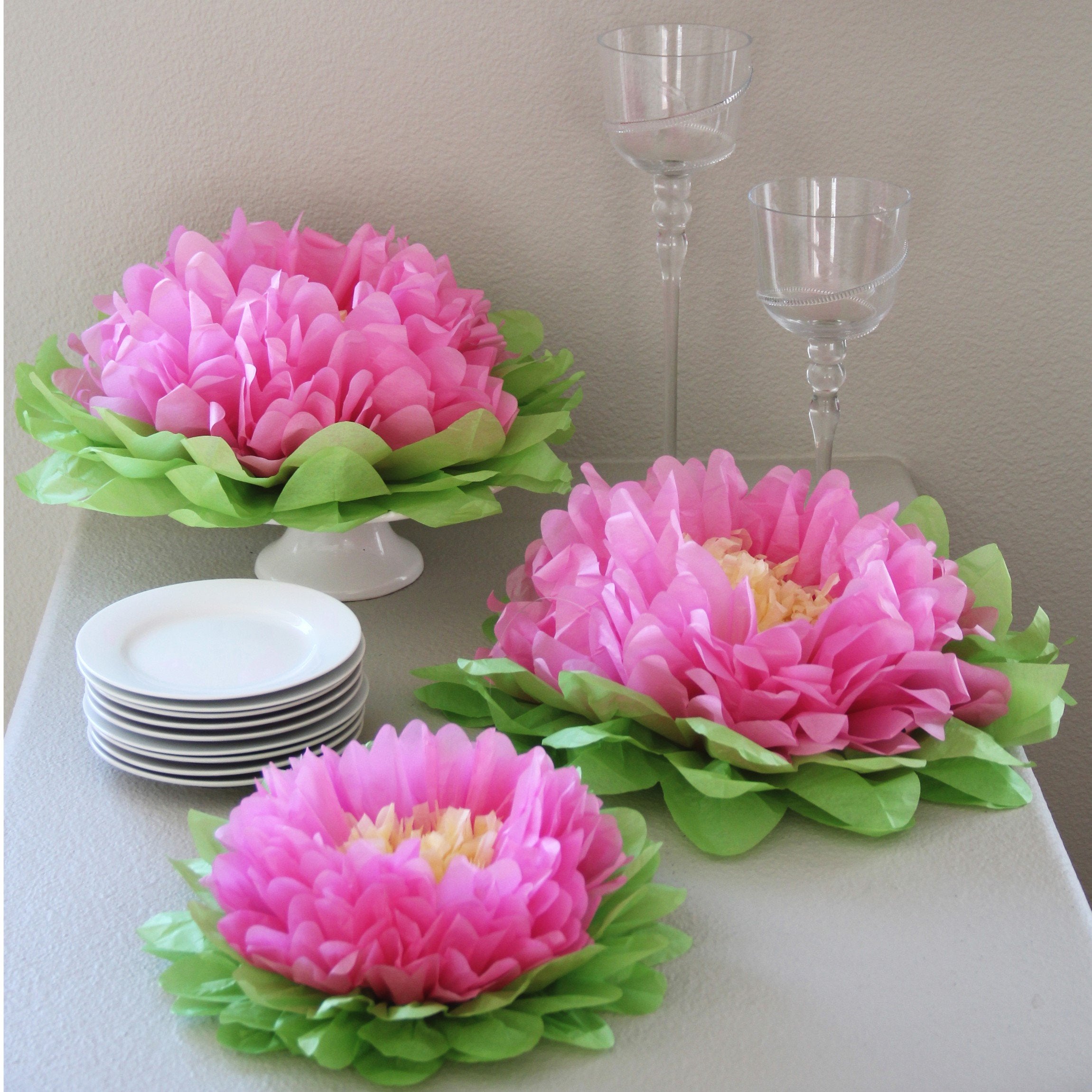 Paper Flower Set for Party Decor