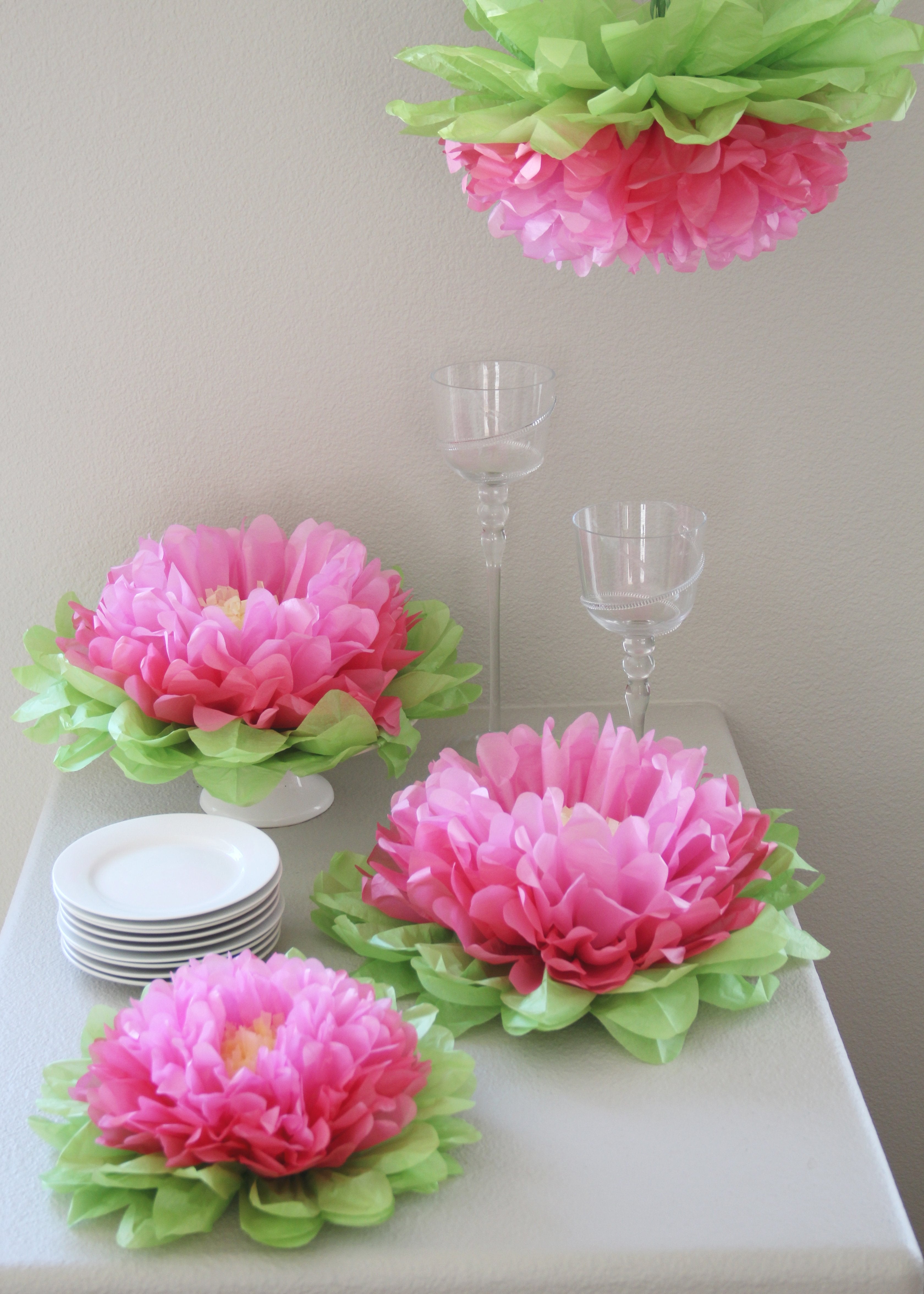 Paper Flower Set for Party Decor