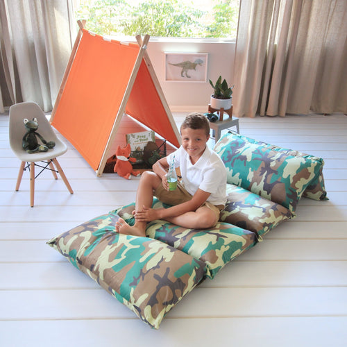 Camo Pillow Bed Cover